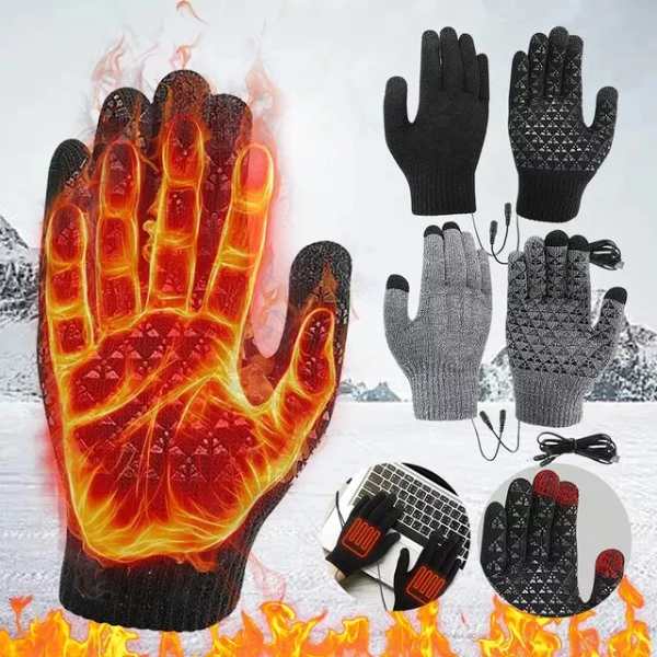 Guantes eléctricos calefactables por USB