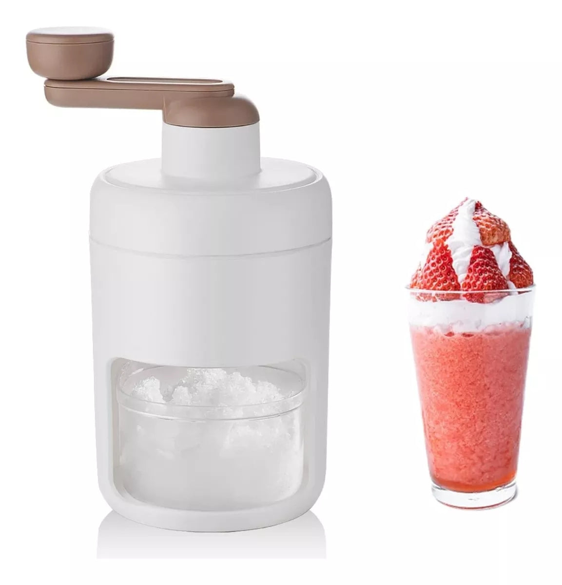 Trituradora portátil de hielo manual