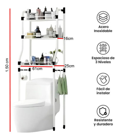 Organizador de Baño Ahorrador de Espacio