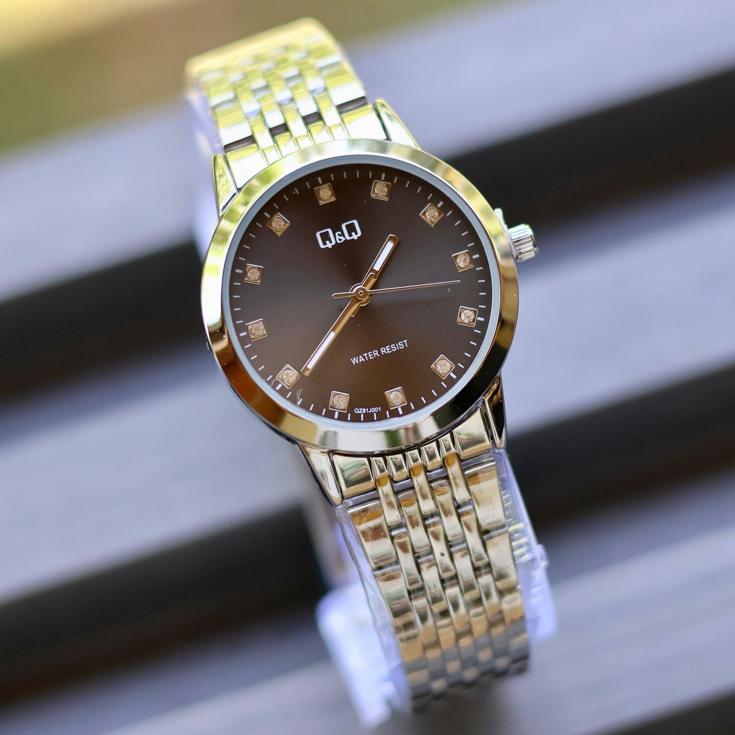 Reloj Q&Q para dama (Pulso en acero)