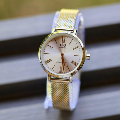 Reloj Q&Q para dama (Pulso en acero)