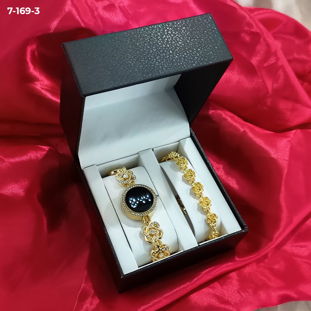 Reloj Luxur Led + pulsera + estuche marca